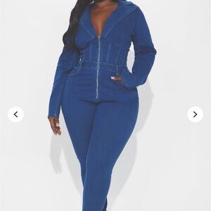Blue Denim Jumpsuit